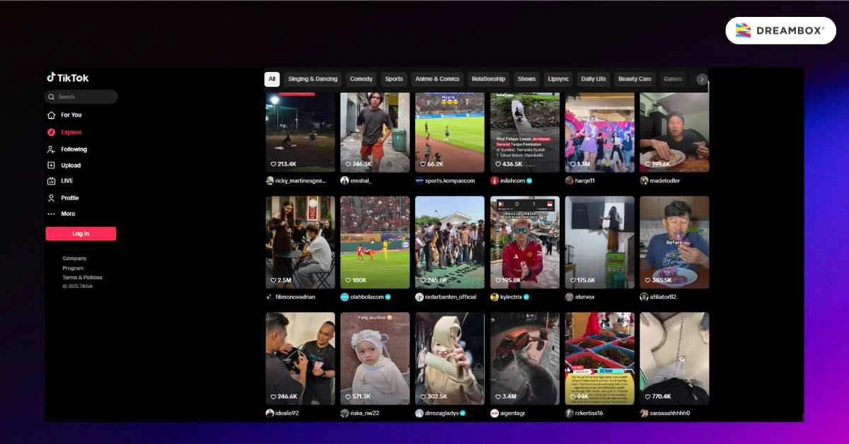 Viewer-organik-tiktok-Dreambox