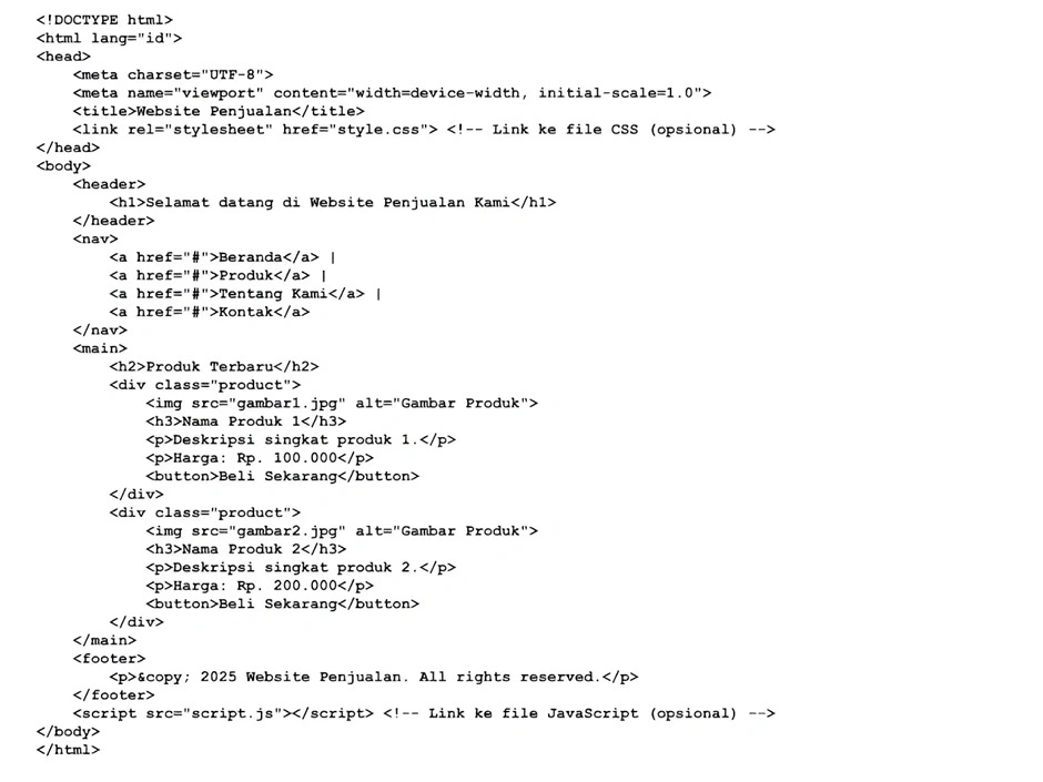 Struktur-Dasar-HTML-Lengkap-Dreambox
